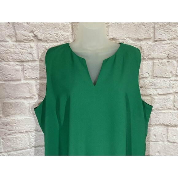 J Crew Shift Dress 18 Green Lined Easter Spring Church Business Suiting 9936 - Picture 3 of 8